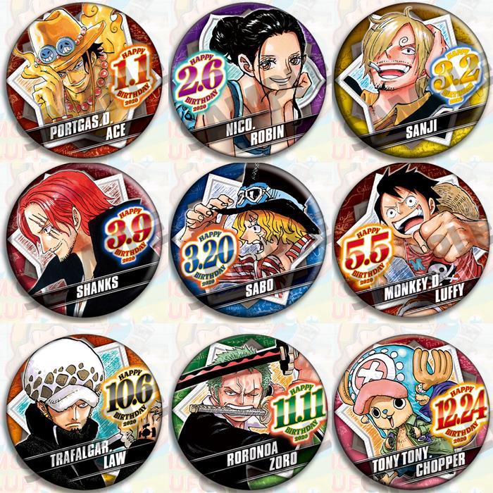 Zoro Anime Merchandise - One Piece Anime-Abzeichen-Set, offizielle Merchandise 2020,