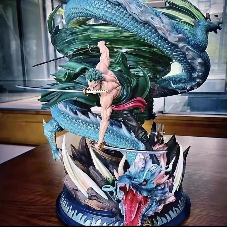 Zoro Anime Merchandise - 31cm Anime GK Figur Tornado Roronoa