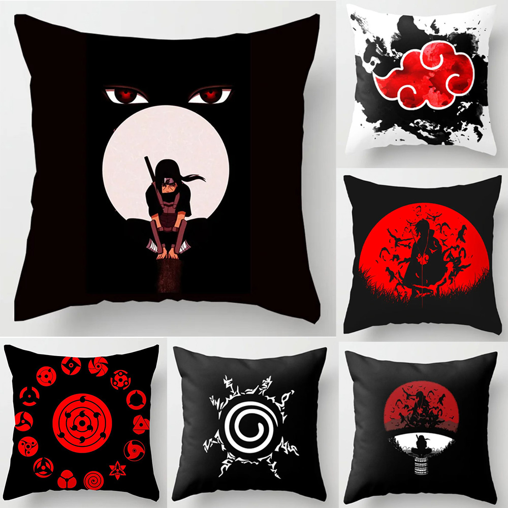 Rare Anime Merchandise - Anime Naruto Gedruckt Kissen Fall Red